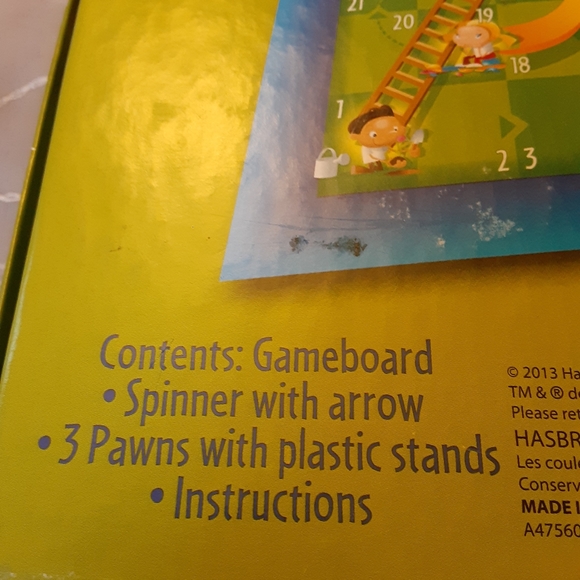 Chutes and Ladders Game Ages 3+ Hasbro - Picture 4 of 9